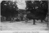 Place de Saint Bonnet avec les arbres et le bacha